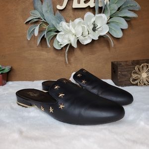 Michael Kors Leather Star Slides